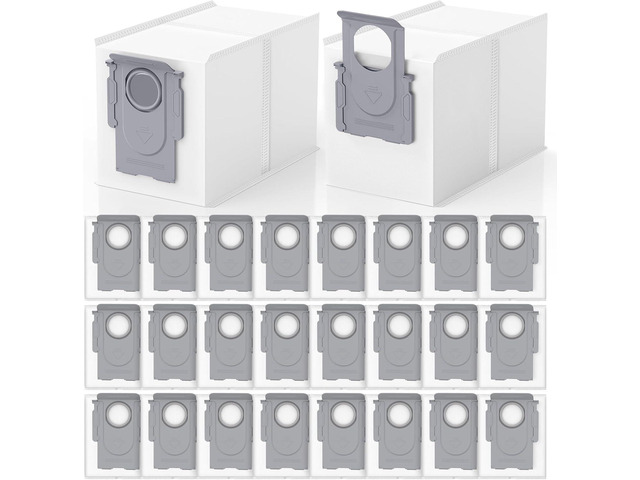 26 Pack QRevo Dust Bags for Roborock Qrevo S Pro, QV 35A, Qrevo S5V