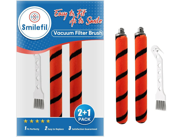 Smilefil 2 Pcs UV700 Replacement Brush Roll Compatible with Shark Apex AX950 AX951 AZ1000 AZ1000W AZ1002 & NV830 NV831 NV835 UV700 ZU700C ZU701...