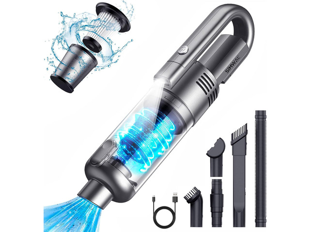 Handheld Car Vacuum Cleaner Cordless: 9500PA Powerful Suction Portable Lightweight Hand Held Vacuum - Large Capacity Battery Last Long Wireless...