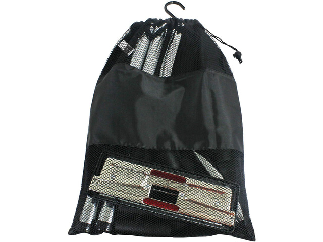 SPARES2GO Universal Drawstring Vacuum Cleaner Accessories Parts Tool Storage Bag, Black, 495mm (H) x 355mm (W), Modern