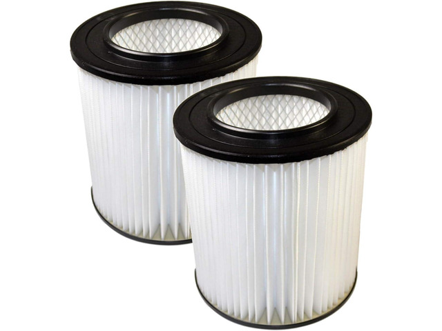 HQRP 2-Pack 7' Filter compatible with VACUFLO FC300, FC550, FC650, FC310, FC520, FC530, FC540, FC610, FC620, FC670 H-P Central Vacuum Systems,...