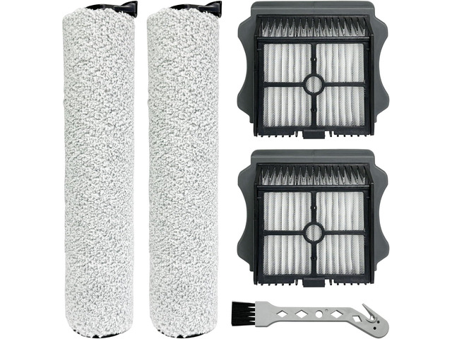 Brush Rollers and Filters Replacement Compatible with Tineco FLOOR ONE S5 Steam Cleaner Wet Dry Vacuum All-in-One, 2 Brush Rollers + 2 Vacuum...