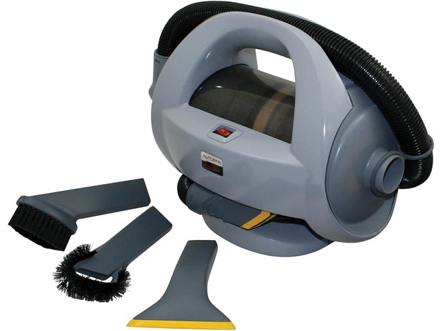 AutoSpa 94005AS Bagless Auto-Vac Hand-Held 120V Vacuum, Grey, Gray