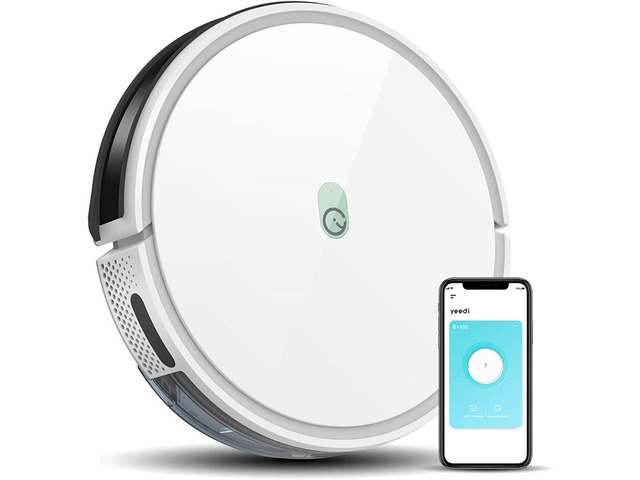 Yeedi k650 Robot Vacuum, with 2000Pa Wi-Fi Robotic Vacuum Cleaner with The 800ML Biggest Dustbin and Tangle-Free Brush, 3 Modes, Self-Charging,...