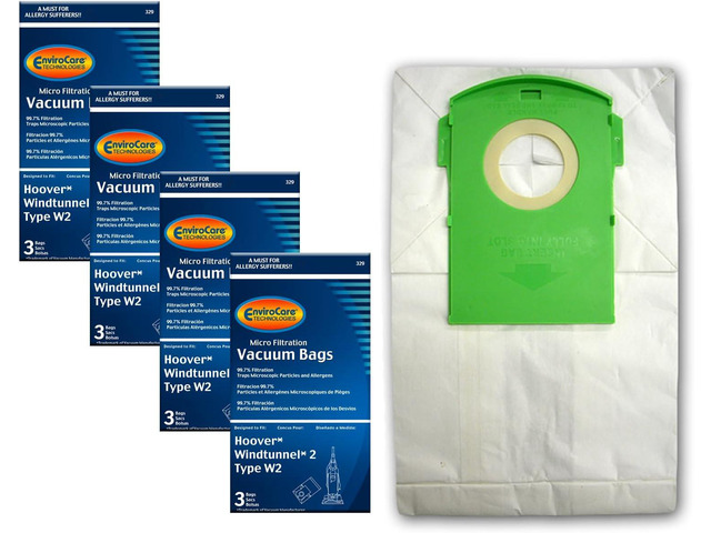 EnviroCare Replacement Micro Filtration Vacuum Cleaner Dust Bags Designed to Fit Hoover Type W2 WindTunnel Uprights 12 pack