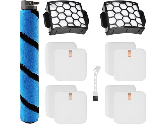 HEPA Filter Brush Roller Accessories Compatible with Shark Rotator Lift-Away Duo Clean PowerFins LA502 LA500 LA500WM LA502NP Upright Vacuum Cleaner...
