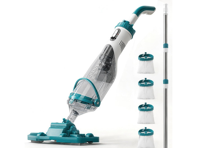 FOTING Upgraded Cordless Handheld Pool Vacuum for Above Ground Pools
