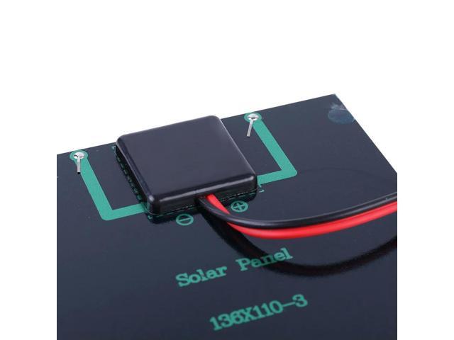 5W 12V Portable Solar Panel Waterproof Solar Charging Panel DIY Polysilicon Solar Epoxy Cell Charger for 9-12V Charging
