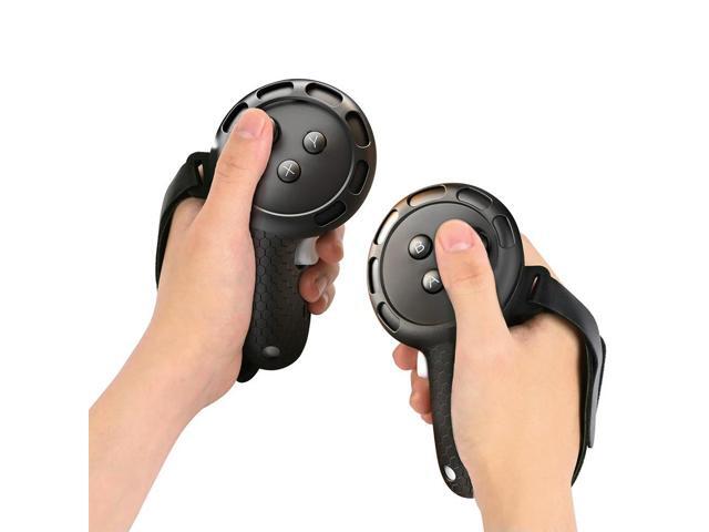 Silicone Controller Grips with Adjustable Hand Strap Non-Slip Handle Cover Grips Cover for Quest 3S/Quest 3 VR Accessories