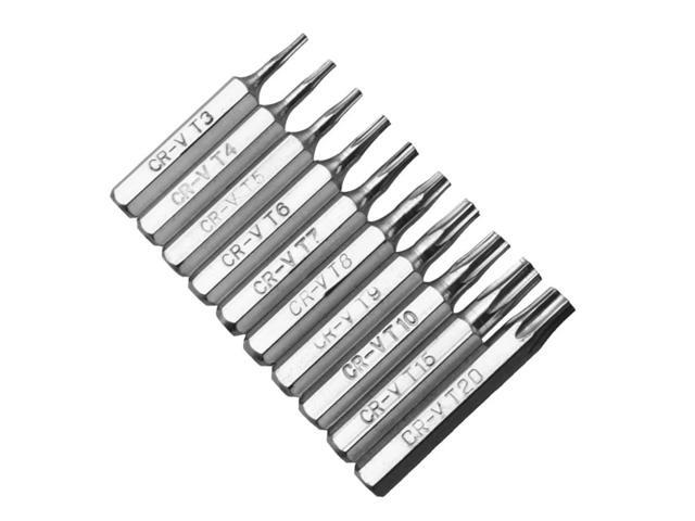 10pcs CR-V Plum Blossom Bit Set Professional 4mm Plum Blossoms Repair Bit Hand Tool for Repairing Mobile Computer