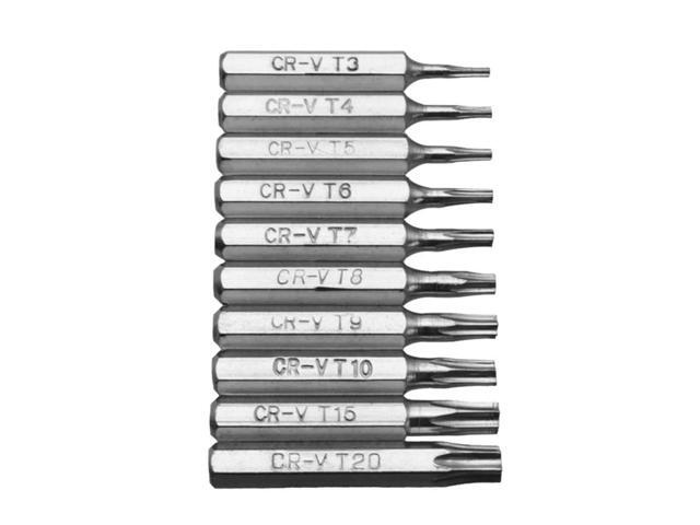 10pcs CR-V Plum Blossom Bit Set Professional 4mm Plum Blossoms Repair Bit Hand Tool for Repairing Mobile Computer