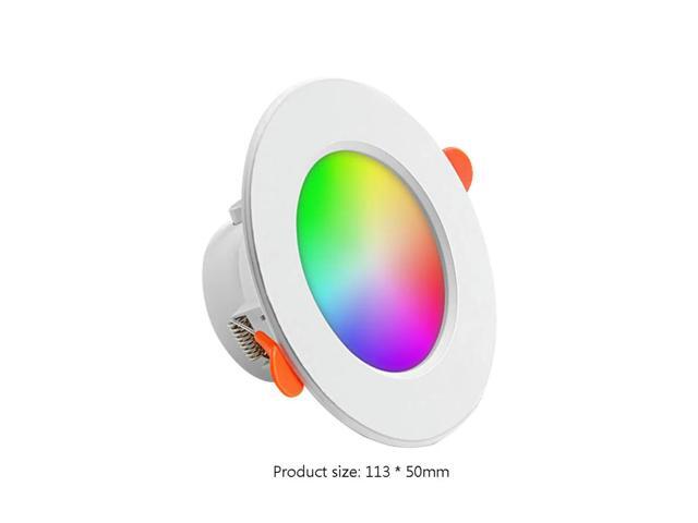 1-5PCS RGB LED Bulb Tuya Downlight Spotlight Bluetooth-Compatible Lamp 10W 85-265V APP Control RGBCW Garland Atmosphere Decor