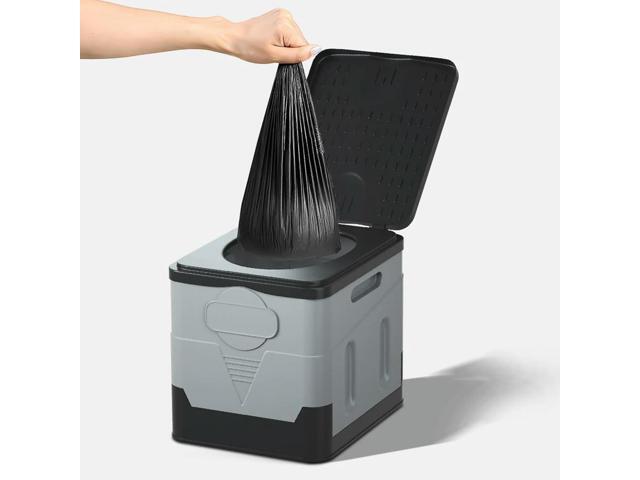 1 Roll 12pcs Degradable Garbage Bags Disposable Camping Toilet Garbage Bag Environmentally Friendly Camping Travel Supplies