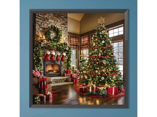 40x40cm Diamond Painting DIY Rhinestone Pictures Full Round Drill Diamond Mosaic Embroidery Wall Decor Xmas Unique Gift No frame