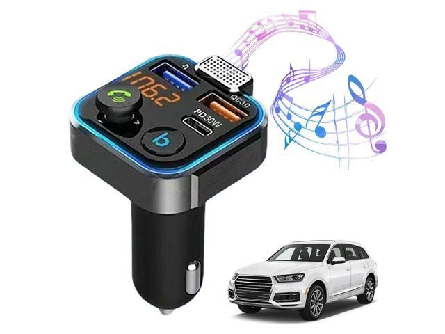 Bluetooth-Compatible 5.0 MP3 Audio Player Hands Free Calling MP3 Player Receiver Type-C PD 30W QC3.0 Fast Charger for Car