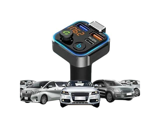Bluetooth-Compatible 5.0 MP3 Audio Player Hands Free Calling MP3 Player Receiver Type-C PD 30W QC3.0 Fast Charger for Car