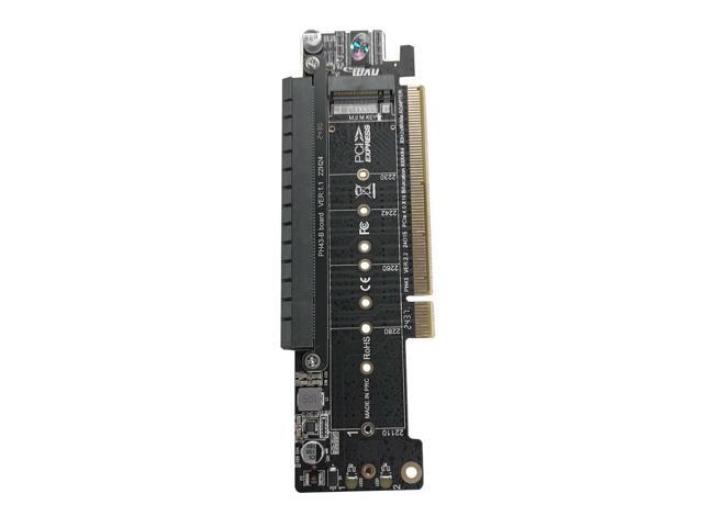 PCIe X16 To X8+X4+X4 Expansion Riser Card Extended Card Support 2280/2260/2242/2230 SSD Adapter Card Expansion Card