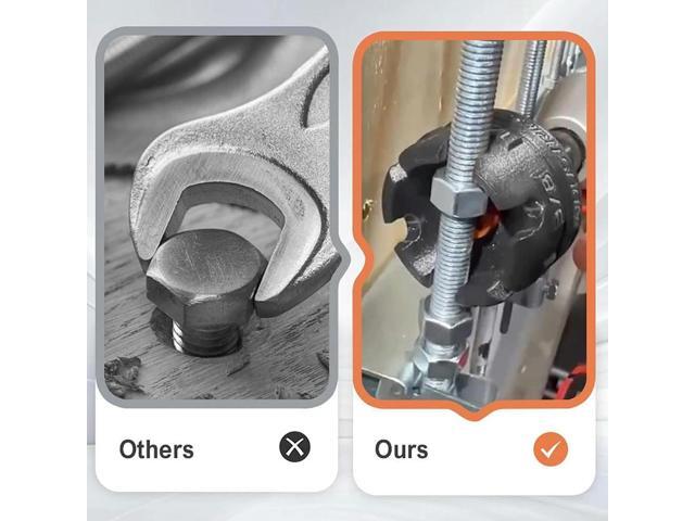 Nut Zip Drill Attachment Multifunction Nut Drill Bit Socket Slotted Wing Nut Spinning Drive Kit for Fast Nut and Bolt Removal