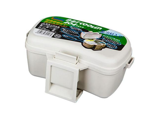 Fishing Tackle Boxes Two Layers Fishing Bait Box Waist Hanging with Bait Tweezers for Outdoor Fishing Accessories