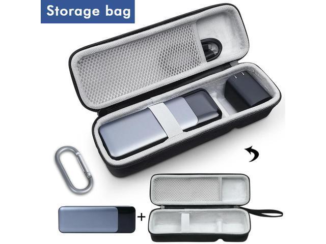 Carrying Case EVA Waterproof Hard Travel Case with Hand Rope & Carabiner Hardshell Case for Anker Prime 27650mAh Power Bank 250W