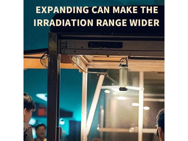 Foldable Outdoor Hanging Camping Lantern 6 Modes Portable Camping Lamp Camping Emergency Flashlight for Camping Hiking Fishing