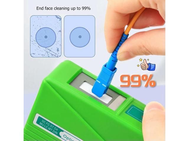 Cleaner Pigtail Cleaning Box Cassette Times Wiping Cassette Cleaner Cassette for SC FC ST MU LC MPO MT MTRJ