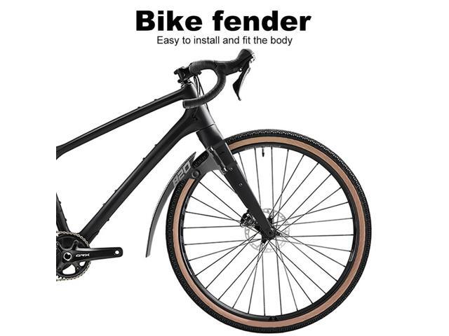 Bike Tire Wheel Mudguard Adjustable Road Bike Wheel Fenders Lightweight Front & Rear Mudguard for Front Rear Wheels Below 50mm