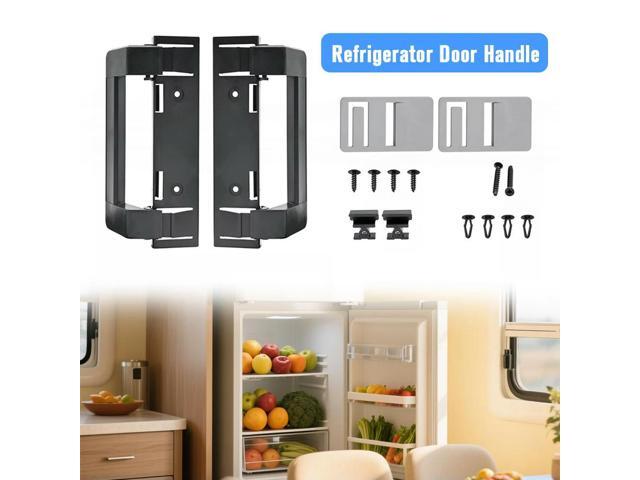 2Pcs Refrigerator Door Handle Ergonomic RV Refrigerator Door Handle Refrigerator Hardware Door Handles RV Parts Accessories