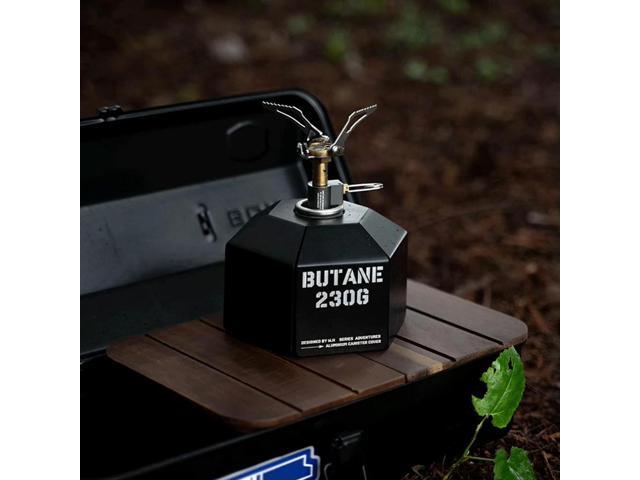 Camping Gas Can Case Aluminum Alloy Gas Canister Protective Cover Anti-Fall Fuel Cylinder Case Camping Tools