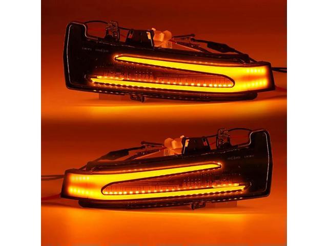 2Pcs Side Mirror Indicator Lamp Waterproof Flowing Water Blinker Flashing Light Exterior Mirror Turn Signal Lamp Car Accessories