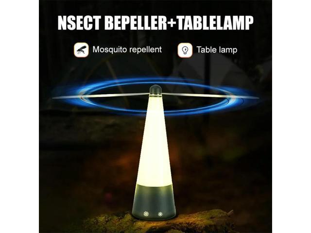 Fly Fan for Tables Keep Flies Away Portable Food Spinner LED Light Outdoor Indoor Fly Fan for Outdoor Dining Parties Restaurants