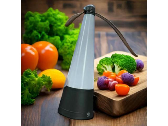 Fly Fan for Tables Keep Flies Away Portable Food Spinner LED Light Outdoor Indoor Fly Fan for Outdoor Dining Parties Restaurants