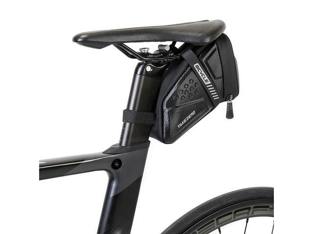 1L Bicycle Bag Large Capacity Bike Seat Bag Back Seat Pouch Reflective Bicycle Saddle Bag EVA for Mountain Road Bikes