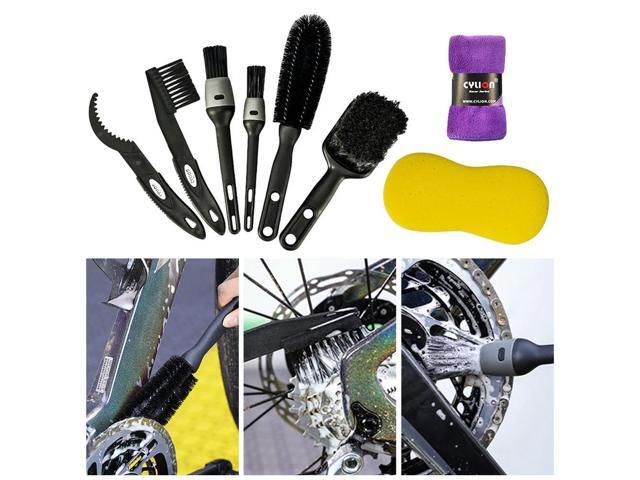 Bike Cleaning Brush Set Bicycle Cleaning Brush Tool Bike Cleaning Kit for Mountain Road City BMX and Folding Bike