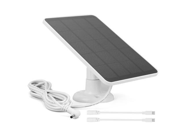 20W Solar Panel with 3-meter Charging Wire Solar Panel Charger Wall Mount Bracket for Ring Spotlight Camera/Ring Stick Up Camera