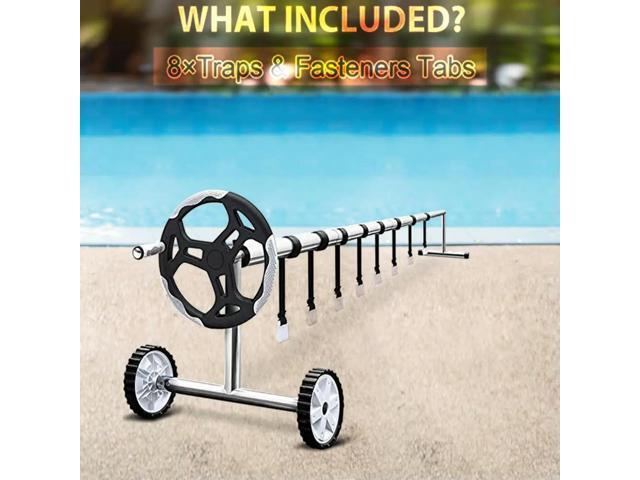 8pcs Swimming Pool Solar Cover Reel Attachment Kit Swimming Pools Reel Tube Tool Easy Assemble Solar Blanket Accessories
