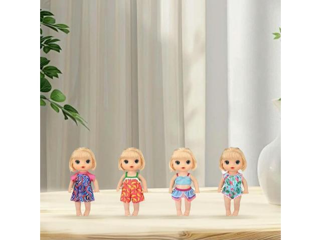 12Pcs Baby Doll Clothes Doll Dresses Jumpsuit Swimsuit Colorful Girl Doll Princess Dress Dolls Outfits Alive Doll Accessories