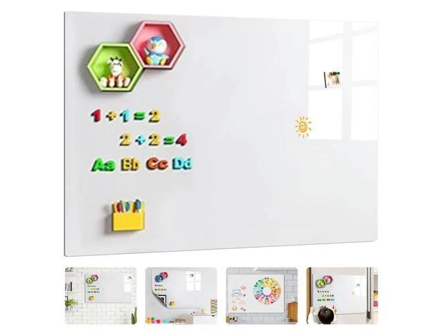 Magnetic White Board Sticker Include Marker Magnet Eraser Wall Dry Erase Board Removable Erasable Surface for Kids Office Home