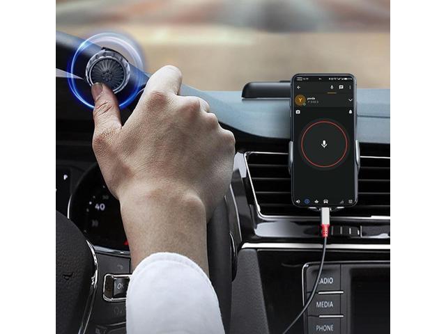 Wireless PTT Device for ZELLO Wireless Microphone Speaker Wireless PTT Button for Android iOS Phone Car Motorcycle Voice Call