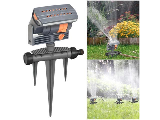 Oscillating Sprinkler Garden Sprayer 16 Nozzles Watering Irrigation System Adjustable Flow Watering Device for Garden Lawn Patio