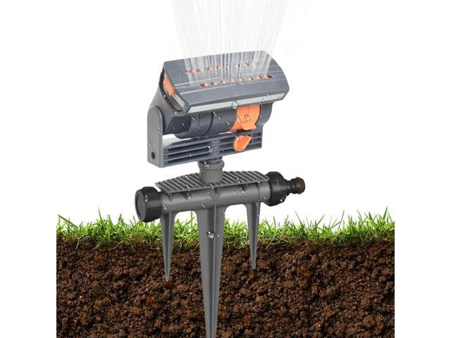 Oscillating Sprinkler Garden Sprayer 16 Nozzles Watering Irrigation System Adjustable Flow Watering Device for Garden Lawn Patio