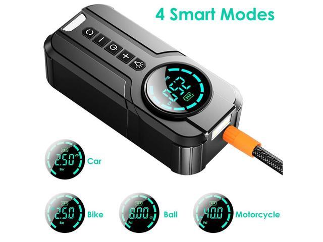 Electric Tire Inflator Car Bike Tires Air Pump LCD Display Electric Air Pump Inflator for Car Bicycle Motorcycle Tires and Balls
