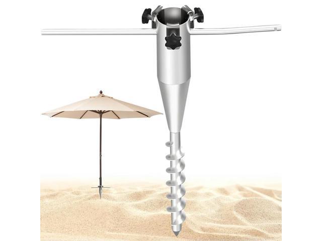 Beach Umbrella Sand Anchor No Dig l Umbrella Stand Heavy Duty Portable Umbrella Anchor Base for Patio Umbrella Base