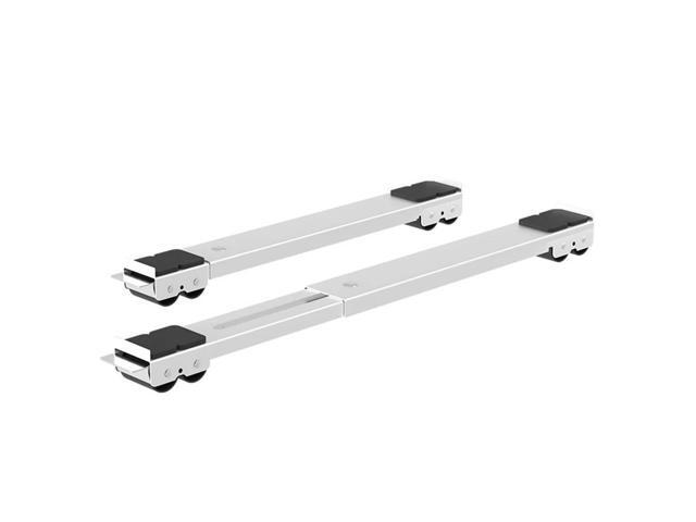 2Pcs Rail with Wheels Non Slip Appliance Roller Extensible Mobile Roller for Washing Machines Refrigerator