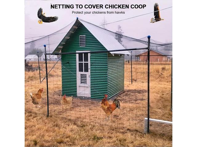 25X50FT Nylon Bird Netting Mesh Hawk Netting Protective 7.5mx15m Chicken Coop Netting Tree Netting for Birds Deer Squirrels