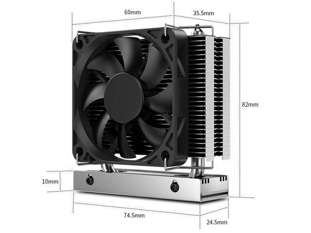1-5PCS M.2-THREE M2 2280 Solid State Hard Disk Heat Sink with Fan SSD Radiator PC Aluminum Heatsink Cooling Thermal Pad