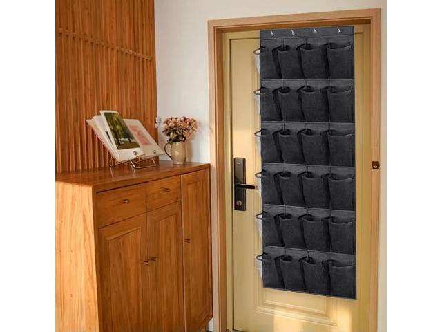 2Pcs Over The Door Shoe Organizer Shoes Hanging Organizer Heavy Duty Shoe Organizer Mesh Shoes Organizer for Large Shoes