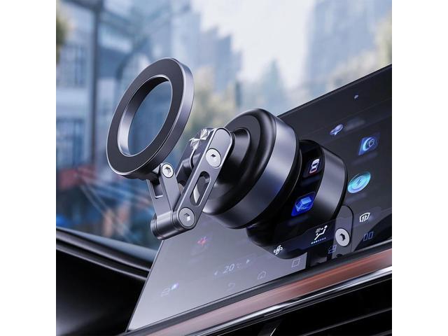 For Magsafe Magnetic Vacuum Car Phone Holder Folding ligent Car Mount Mobile Phone Holder for 12 13 14 15 16 Pro Max