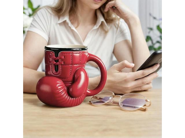 1/2PCS Boxing Glove Mug 12OZ Boxing Coffee Mug Boxing Themed Tea Cup Novelty Coffee Cup for Boxers