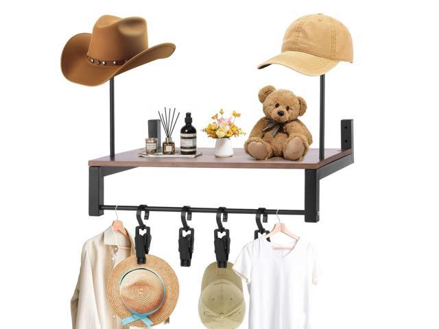 Wooden Motorcycle Helmet Holder with 5 Hooks Helmet Organizer Rack Wear Resist Helmet Hanger for Motorcycle Accesories